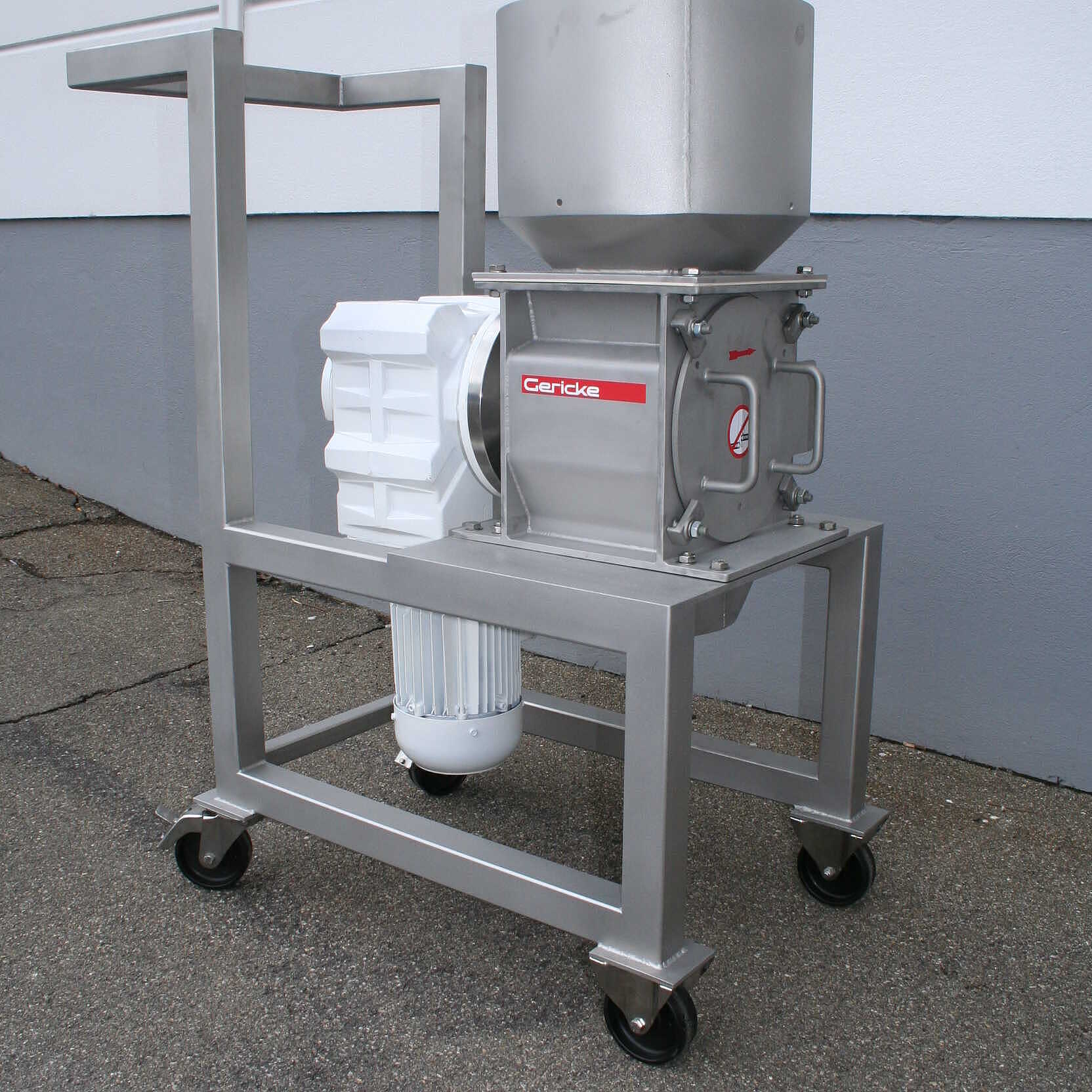 Nibbler rental unit for deagglomeration trials