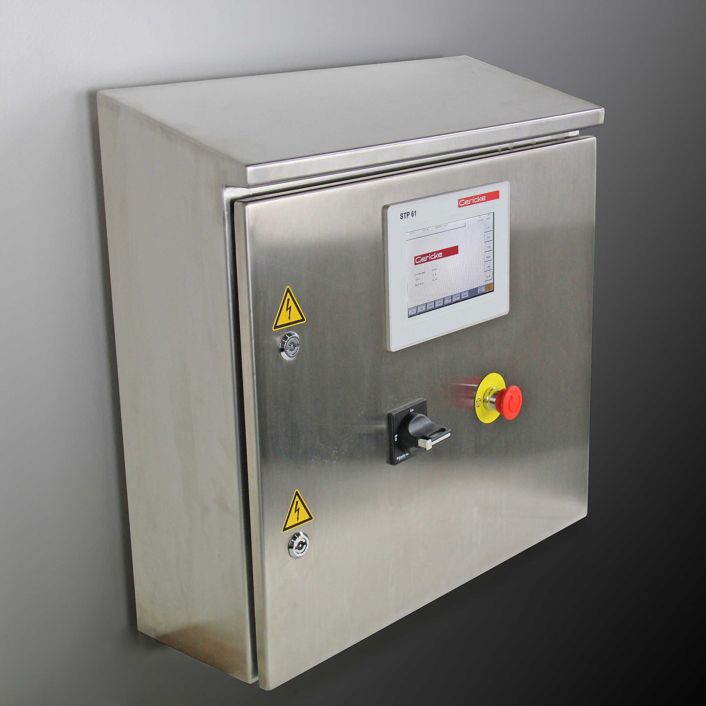 Controller in stainless steel cabinet